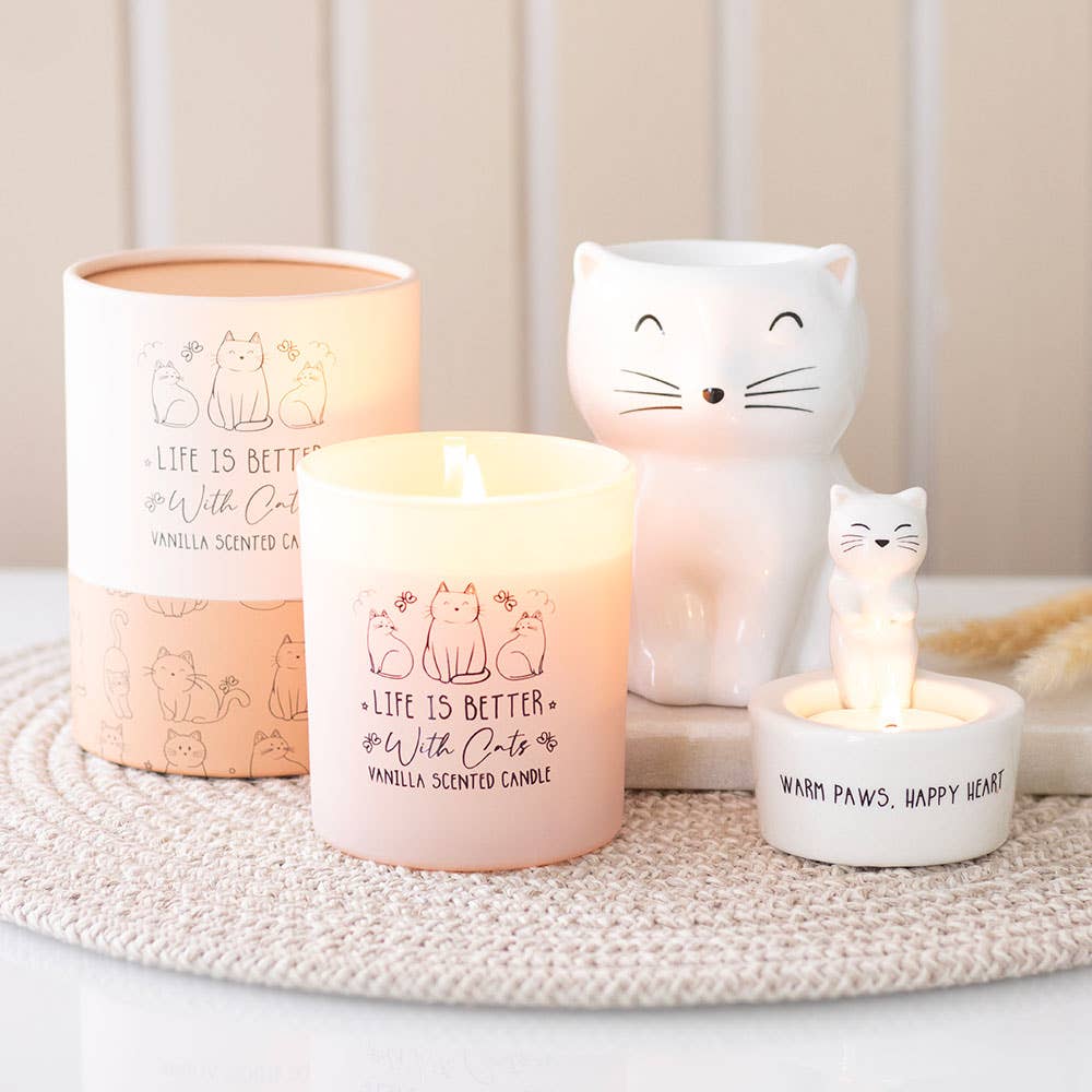 Life Is Better With Cats Vanilla Candle