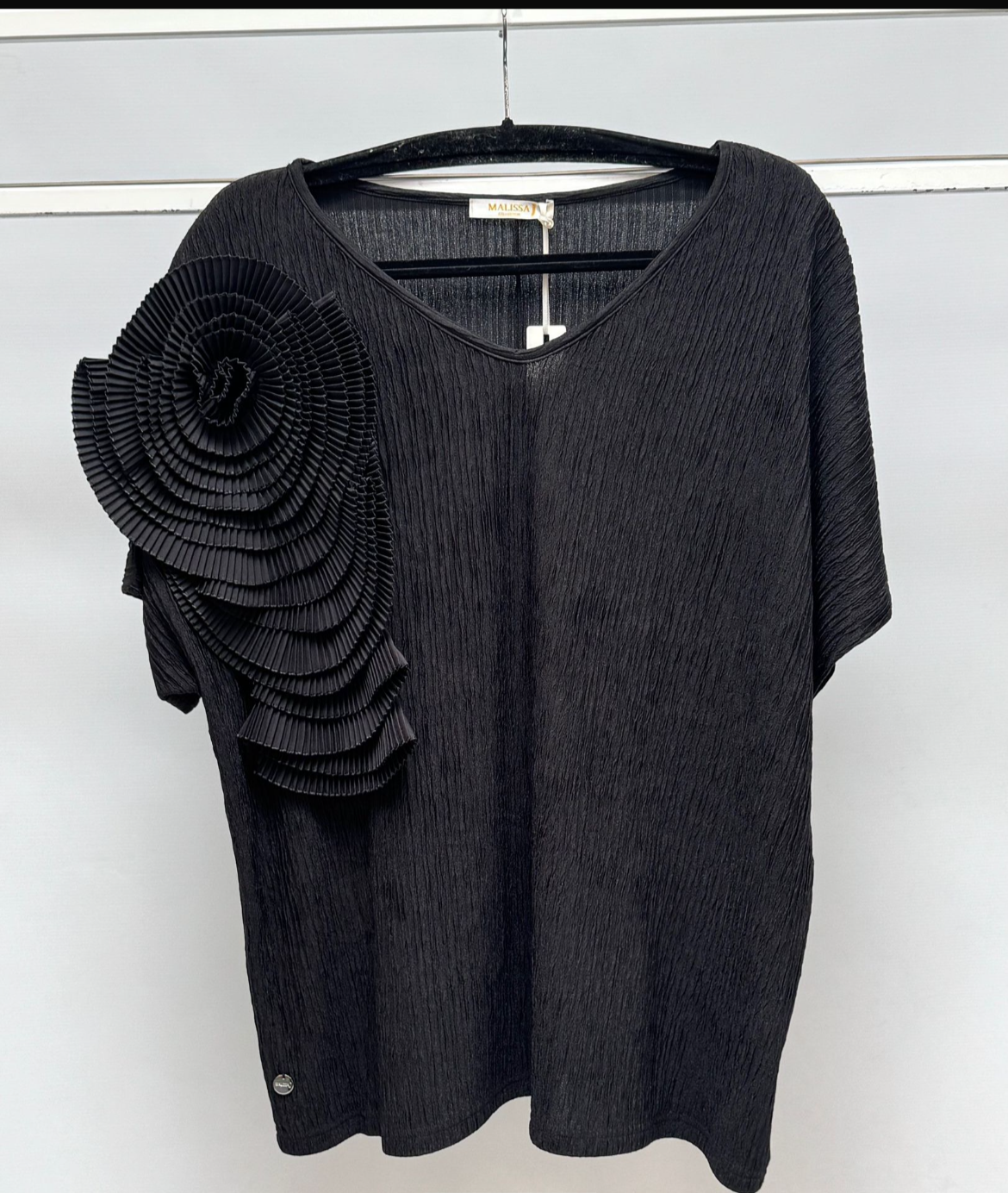 Applique Top with Flower by Malissa J