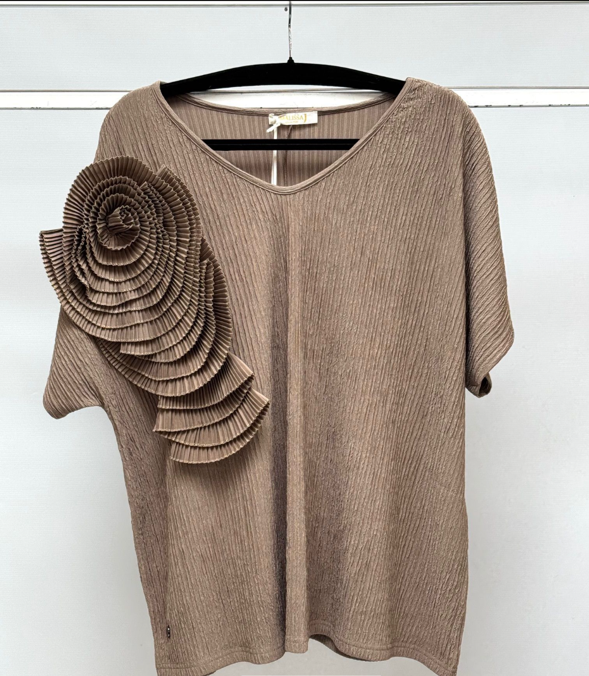 Applique Top with Flower by Malissa J