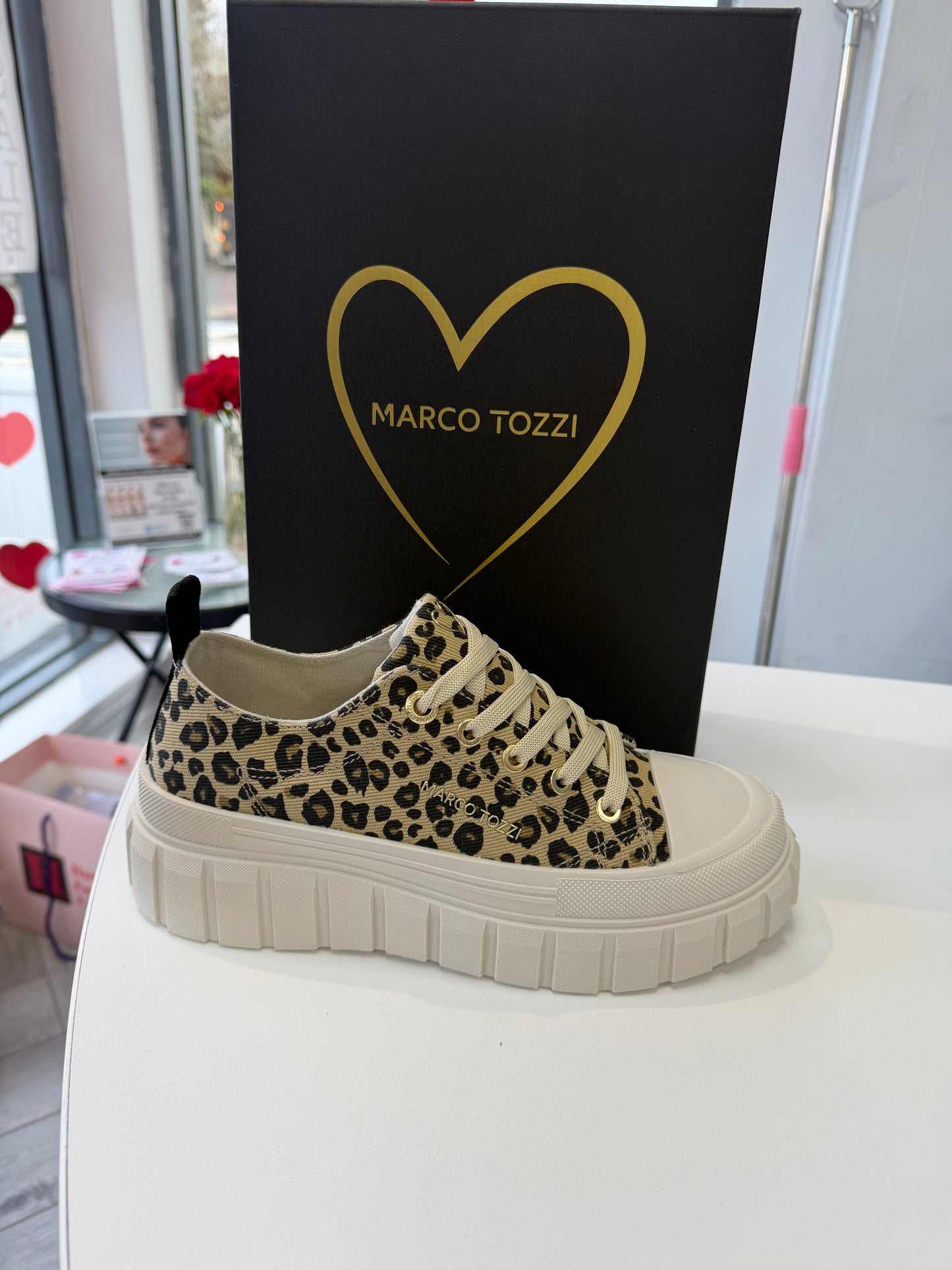 Chunky Leopard print Trainers by Marco Tozzi