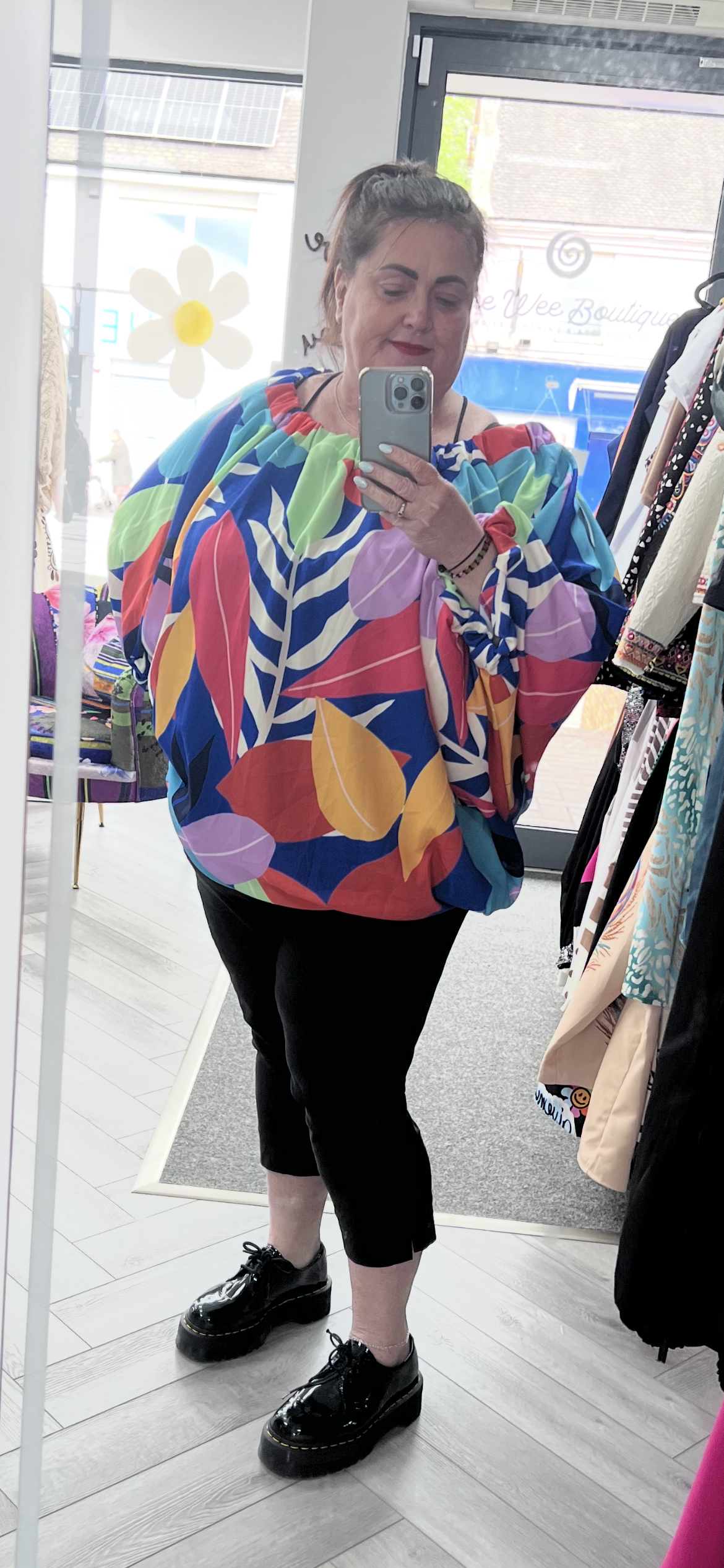 Floral Bardot Tops