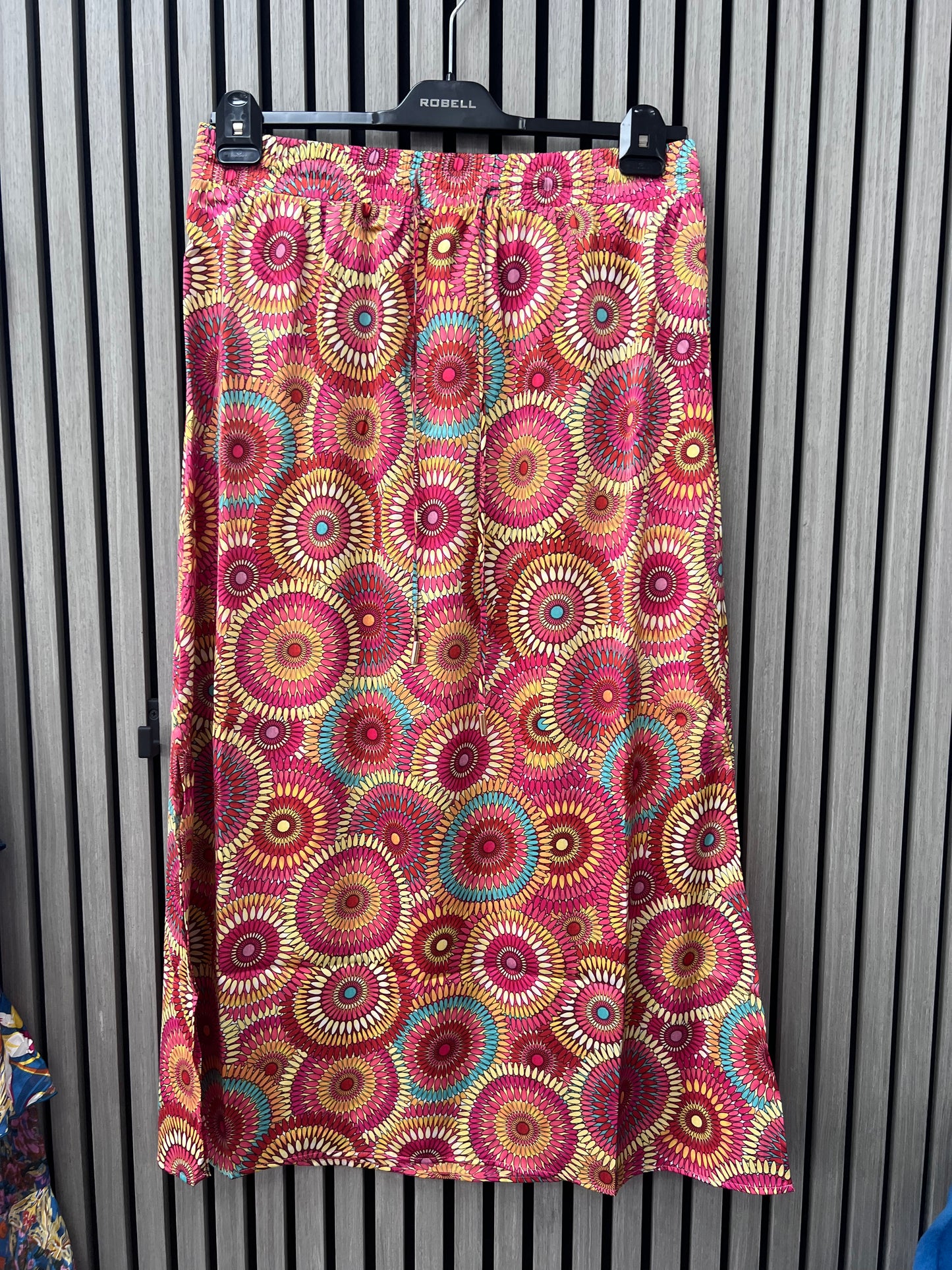 Coral or Green Side Split Skirt by Malissa J