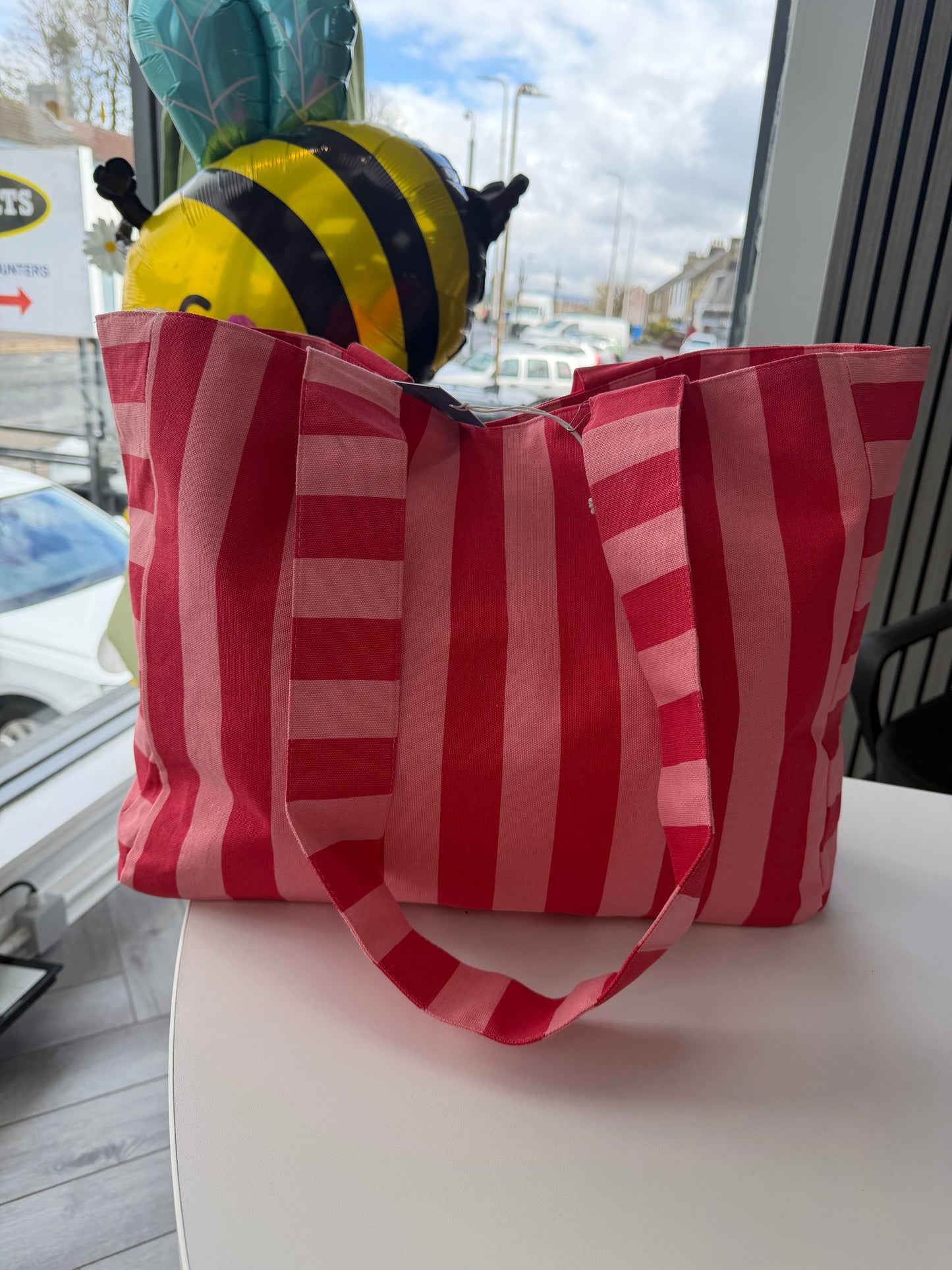 Striped Tote Bag by Pretty Vacant