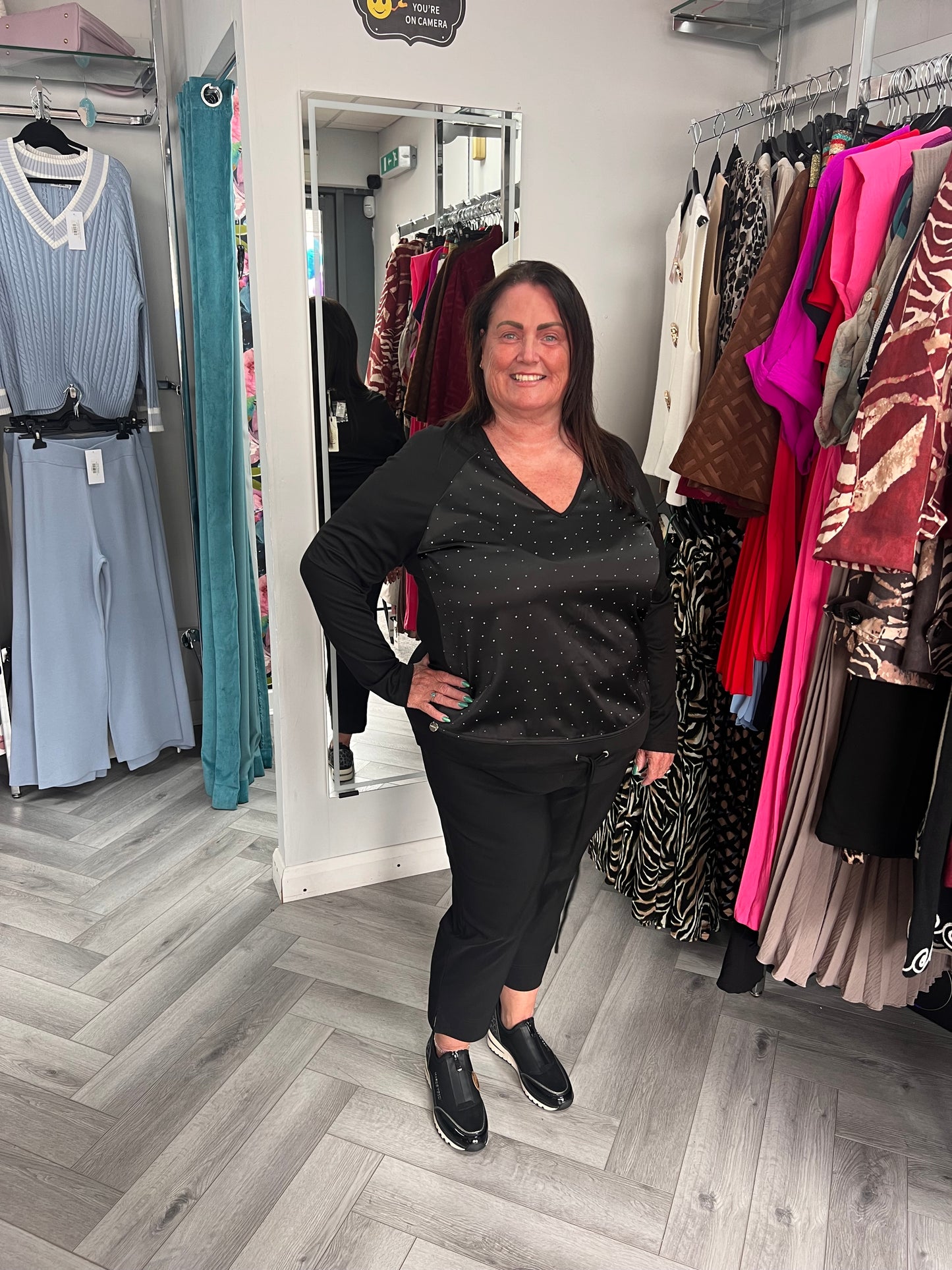 Diamante V Neck Top by Malissa J