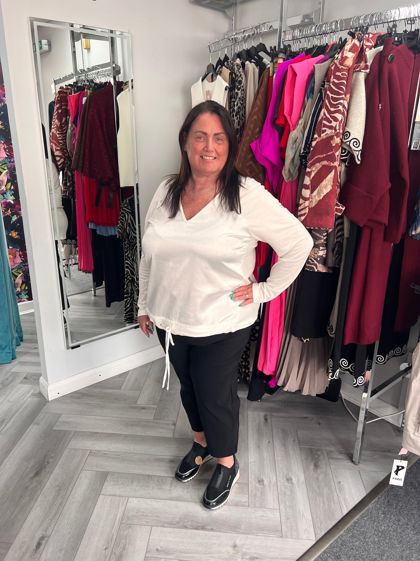 Diamante V Neck Top by Malissa J