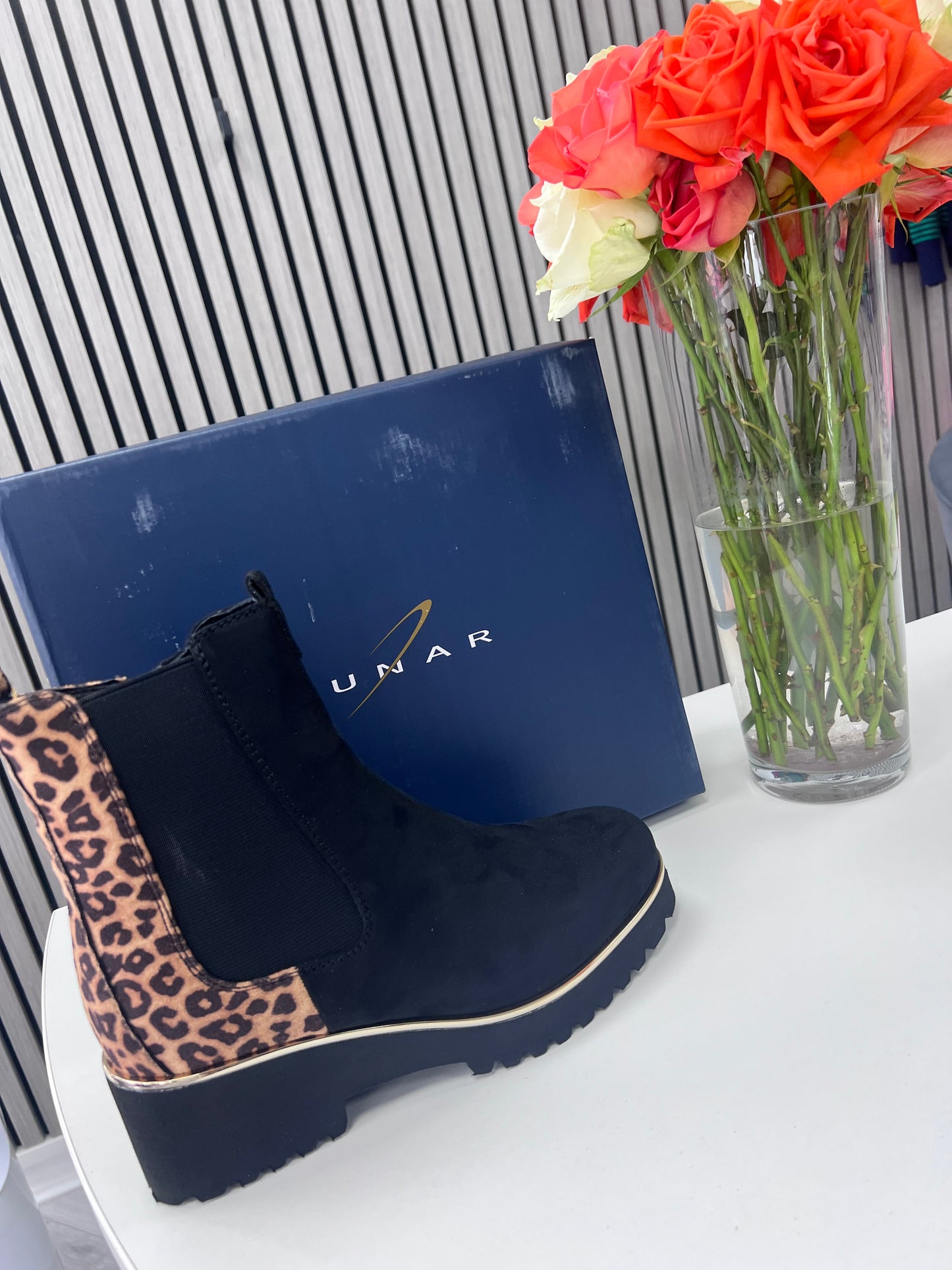 Nakita Leopard Ankle Boot by Lunar