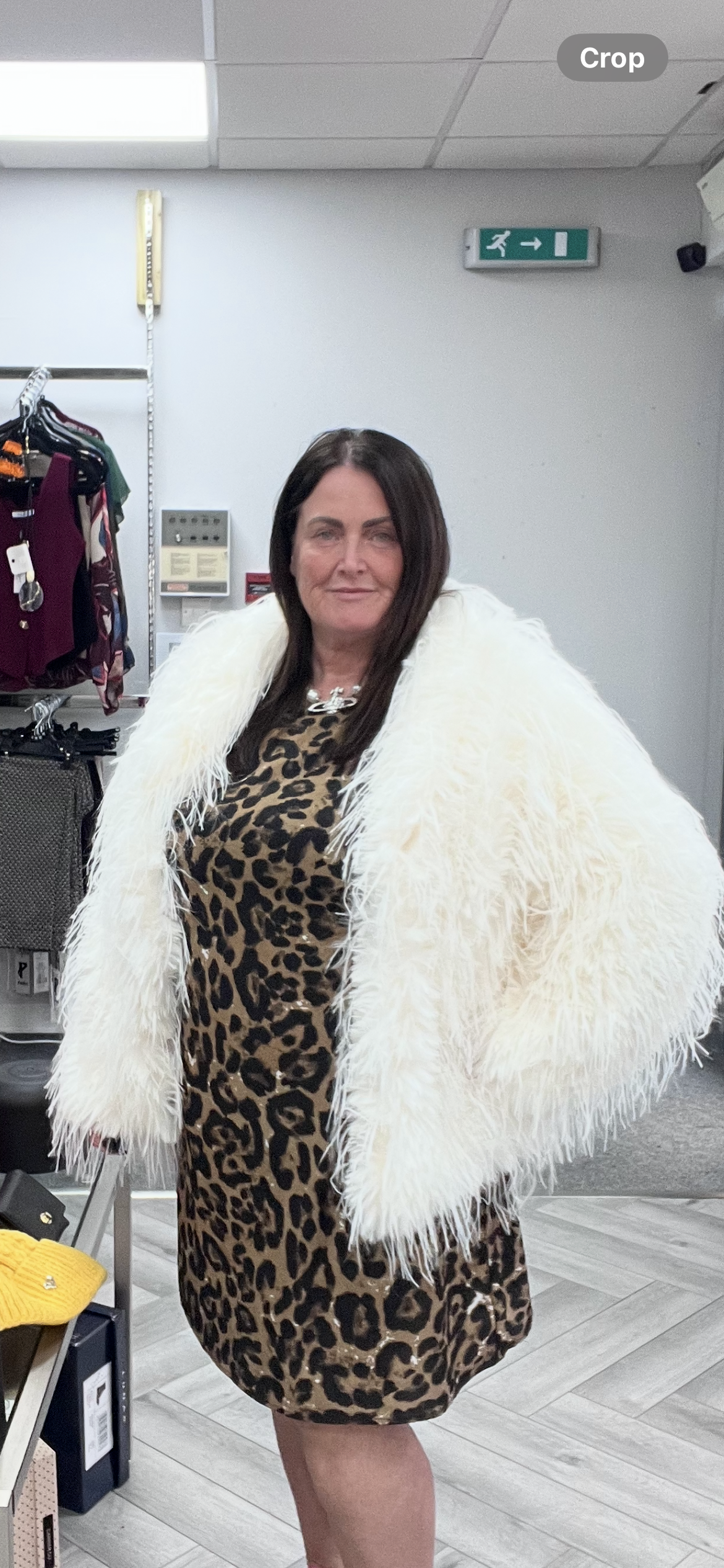 Faux Ostrich Feather Jacket