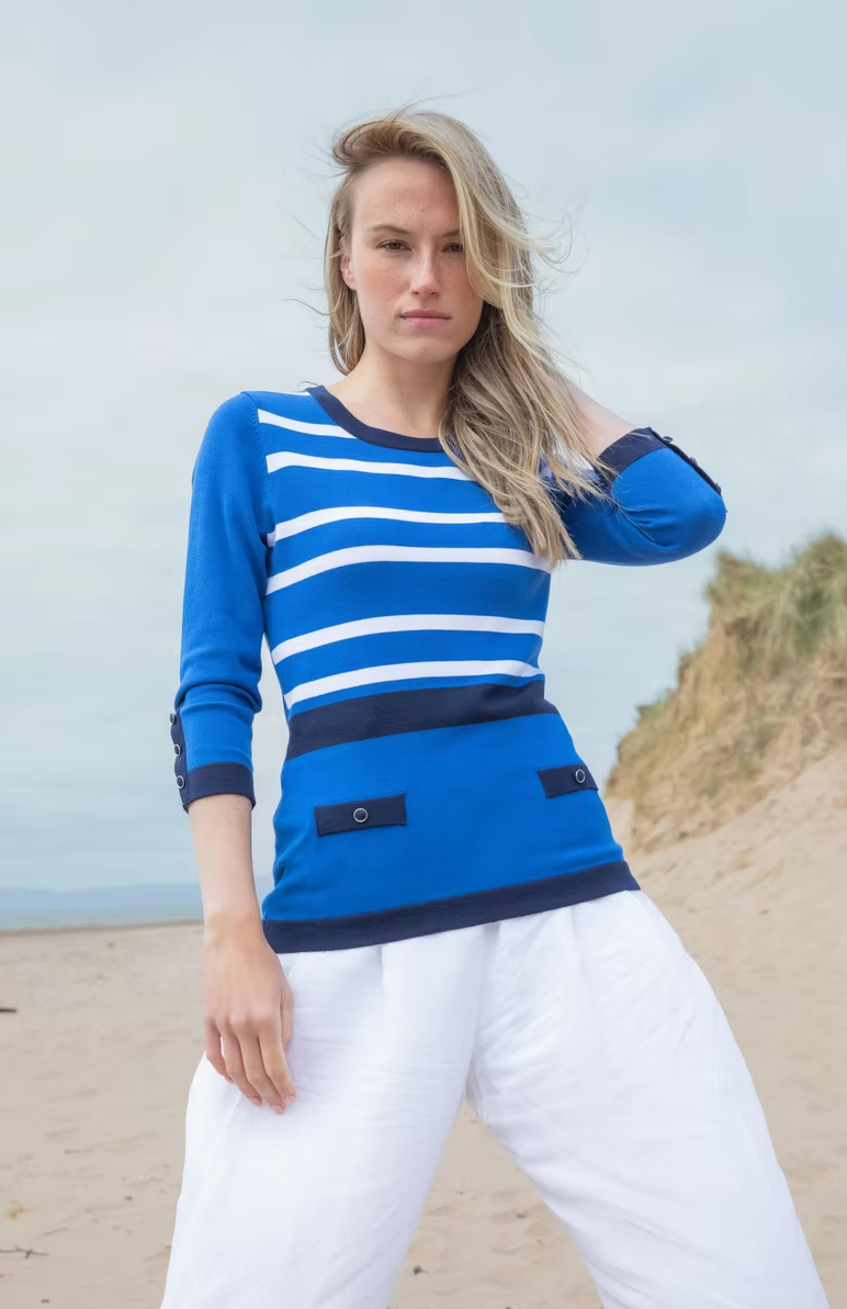 Marble Striped Soft Knit