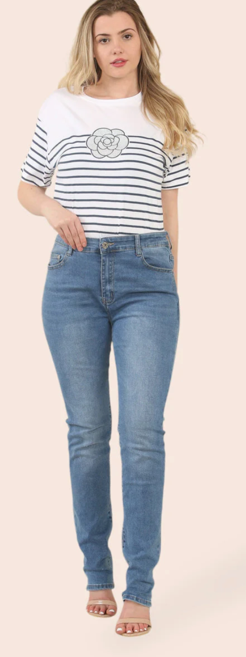 Slim Fit Straight Leg Voggo Stretch Jean