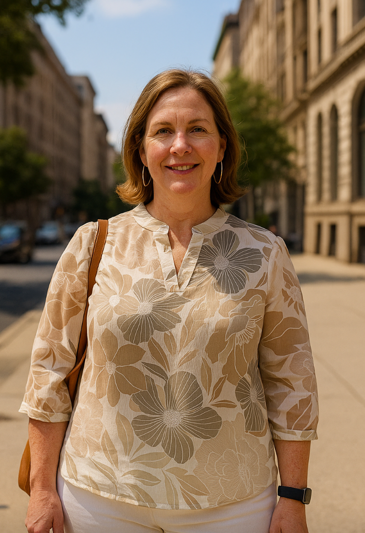 Floral Chiffon Top by Alice Collins
