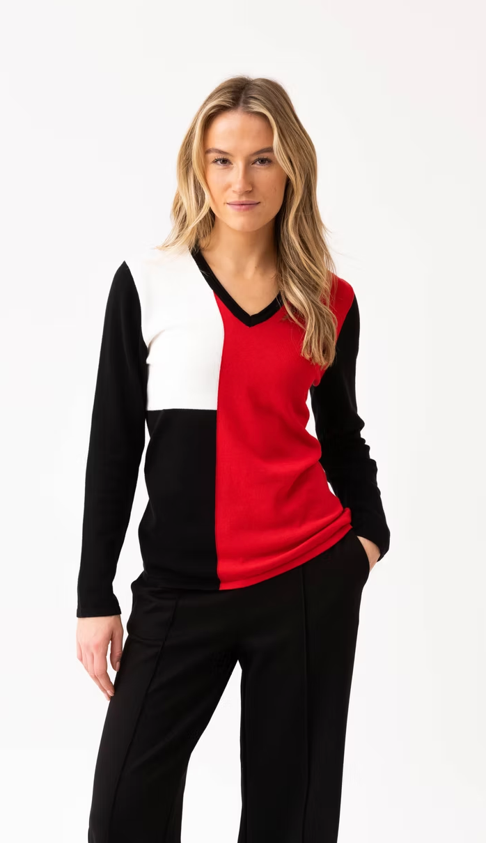 Colour Block Sweater by Marble