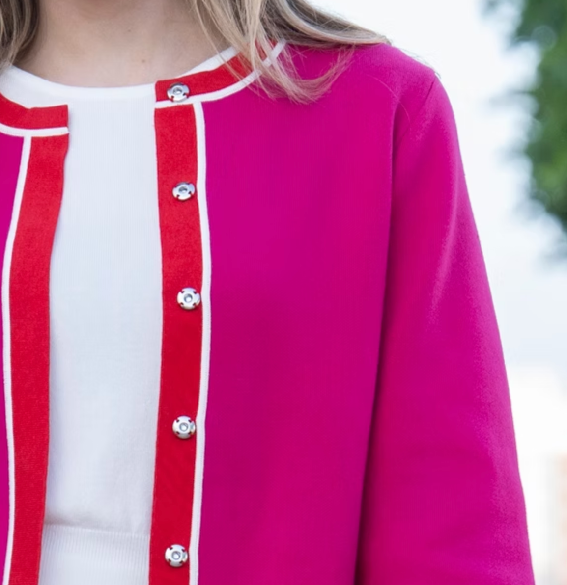 2 Tone Cardi by Marble