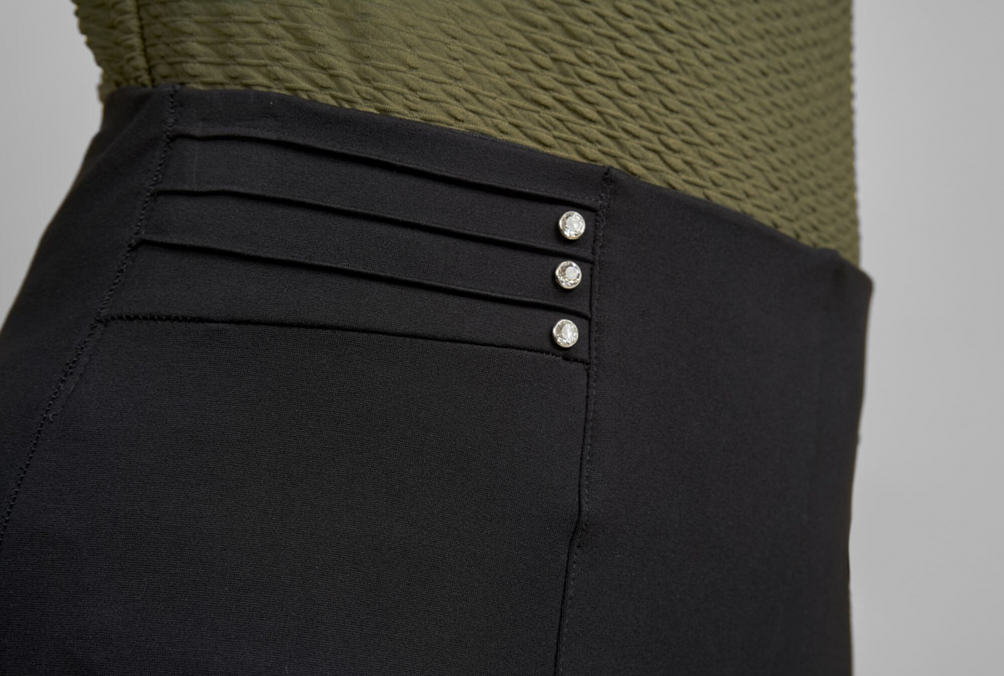 Black Pointe Contour Trousers by Pinns