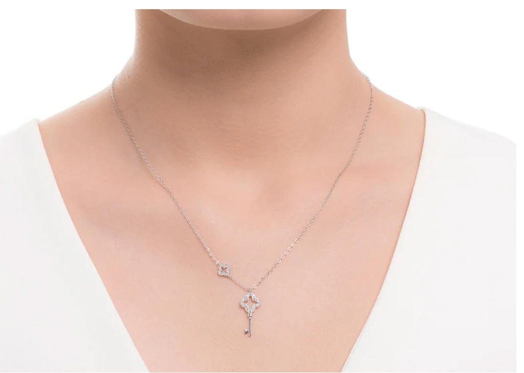 "Key to Unlock Your Potential" - Sterling Silver Necklace by AnnaBella Moore