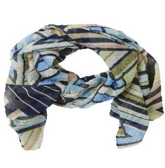 Pleated mixed colour Scarf by Betty Barclay