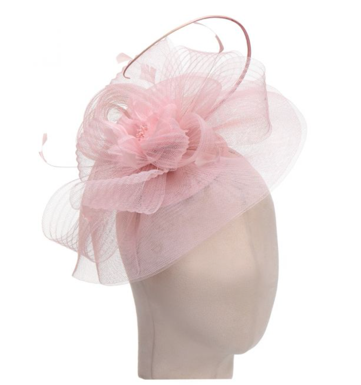 Patricia Fascinator in Dusky Pink