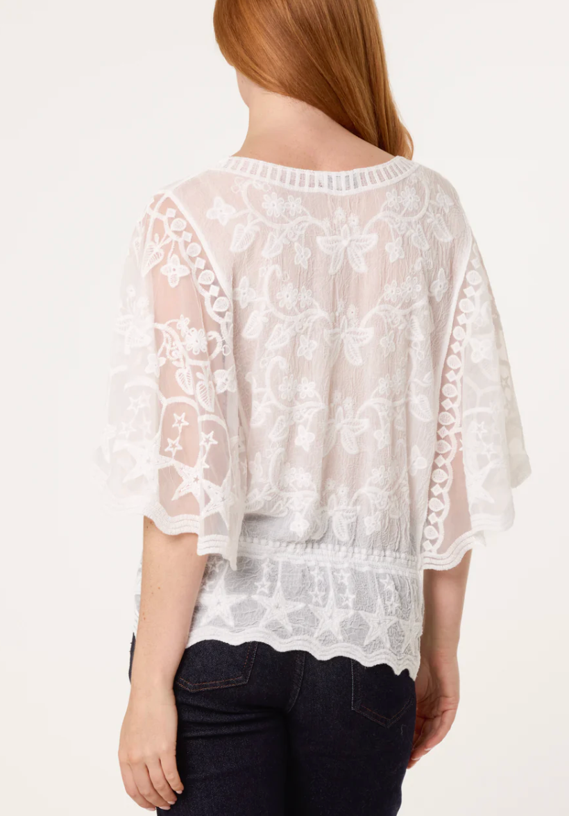 Lace Butterfly & Star Blouse