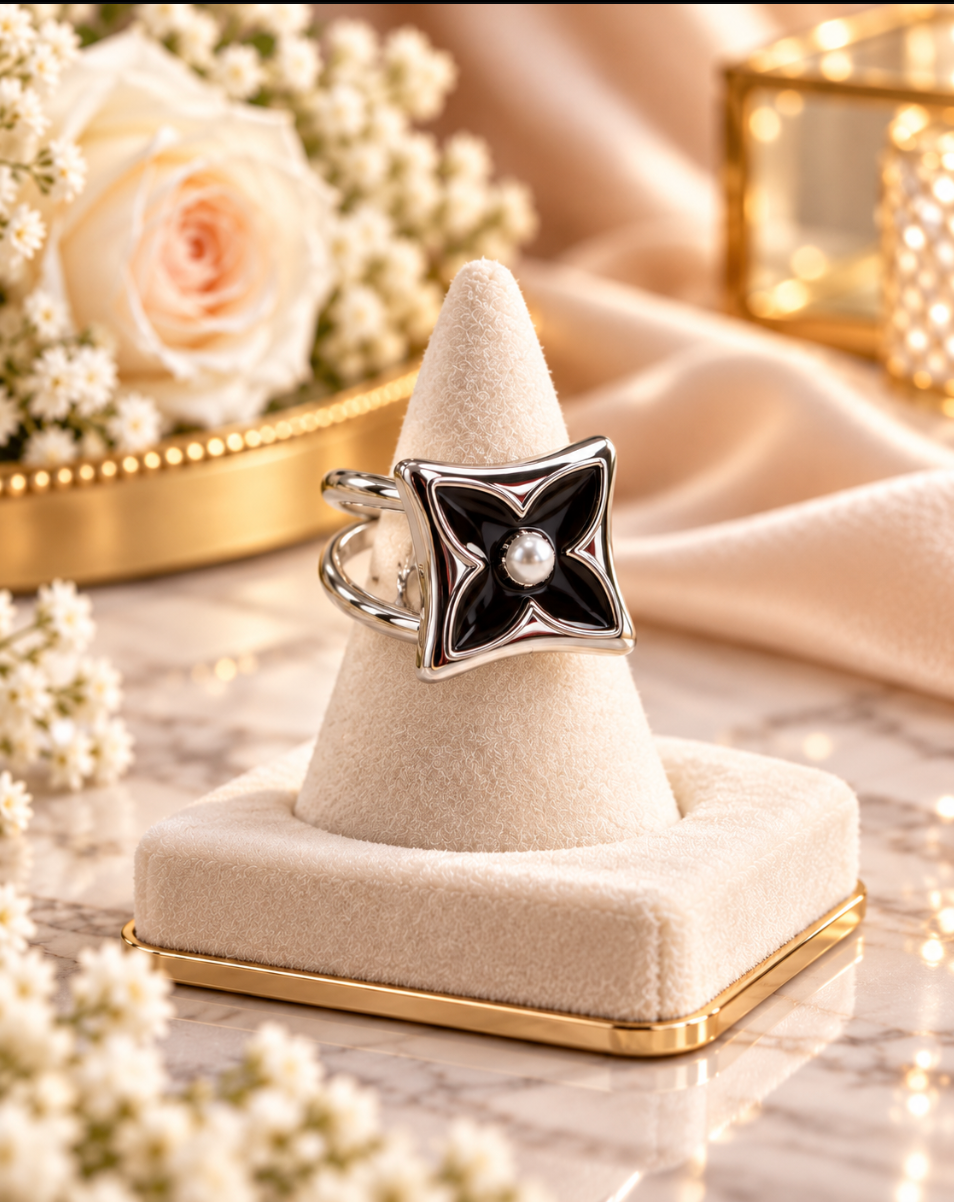 Silver Coloured Scarf Rings