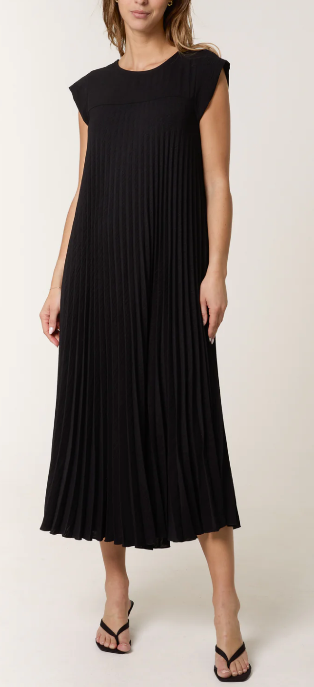 Pleated Maxi Dress