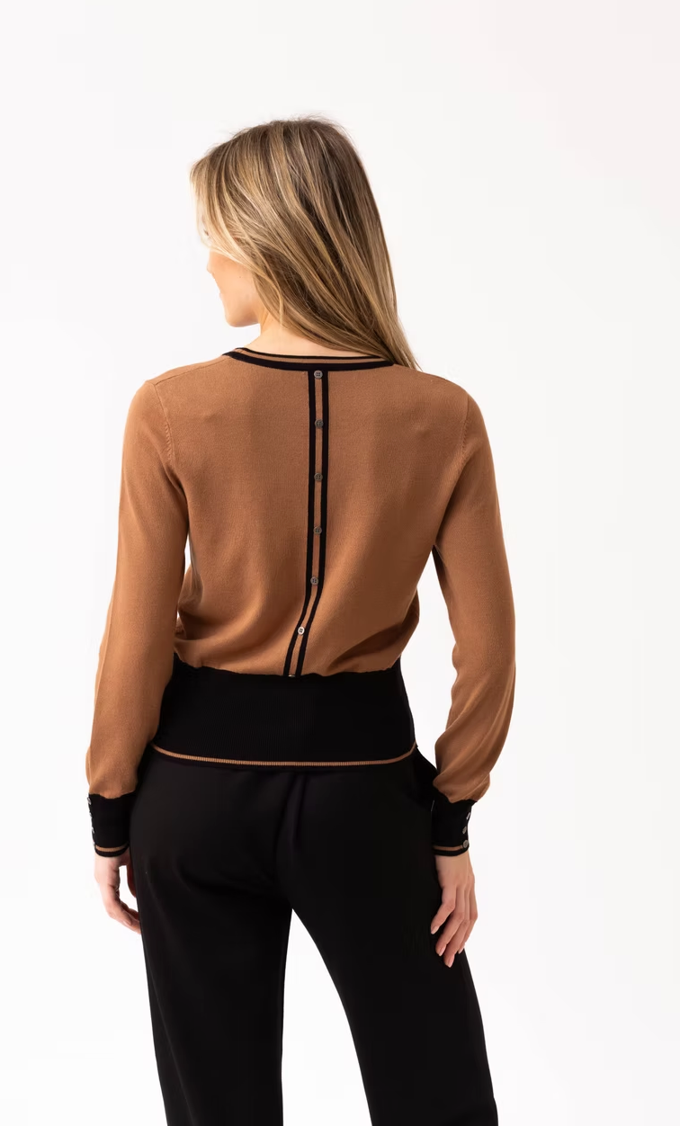Two- Tone Sweater by Marble
