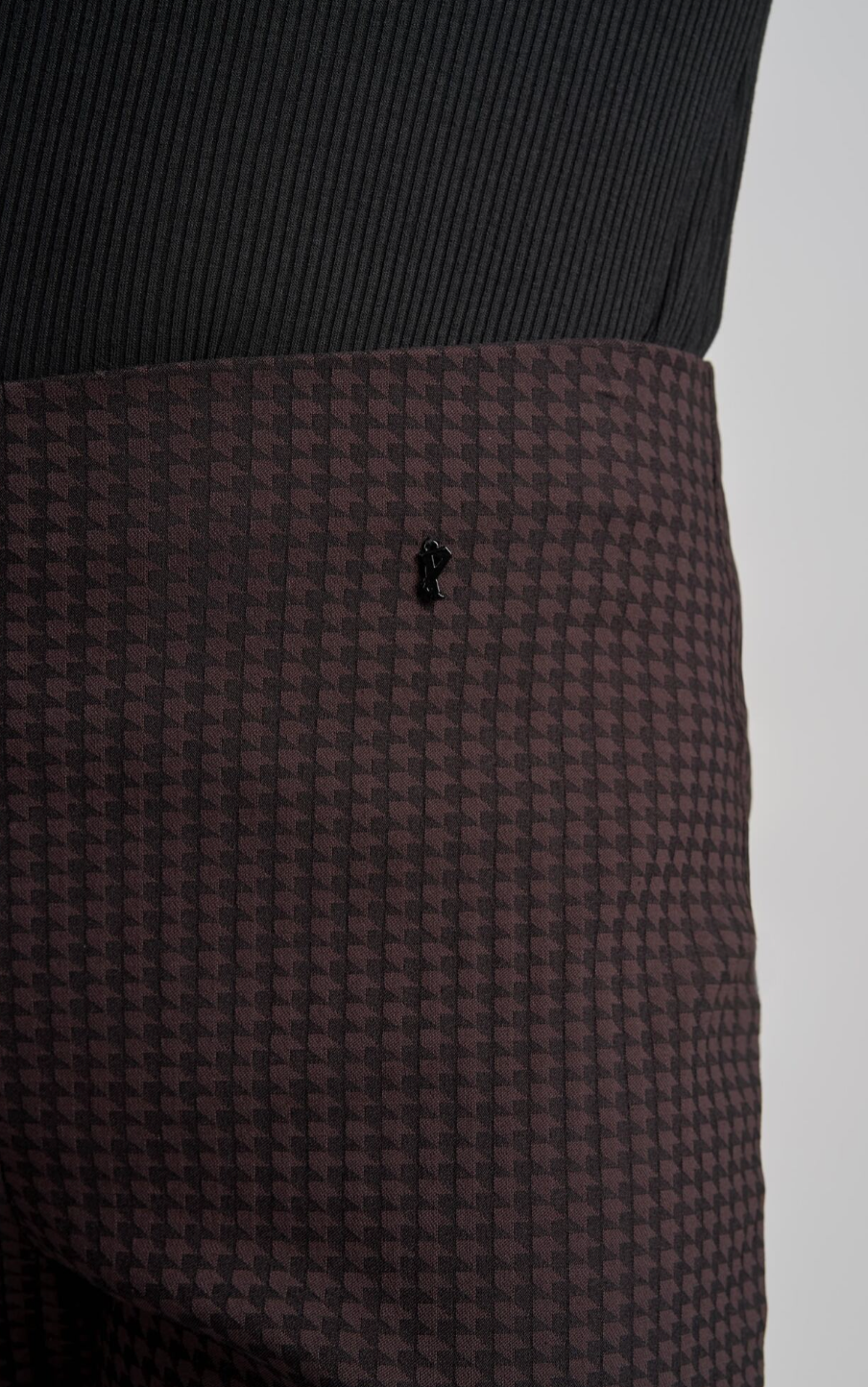 Brown and Wine dogtooth Ankle Grazers by Pinns