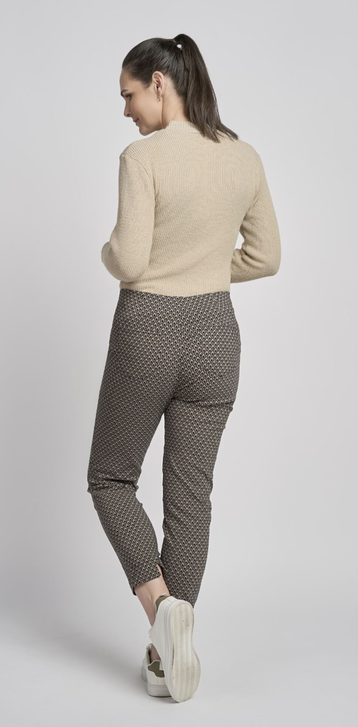 Taupe Geometric Ankle Grazers by Pinns