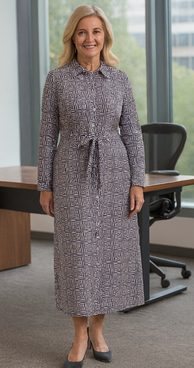 Mia Checkerboard print dress by Alice Collins