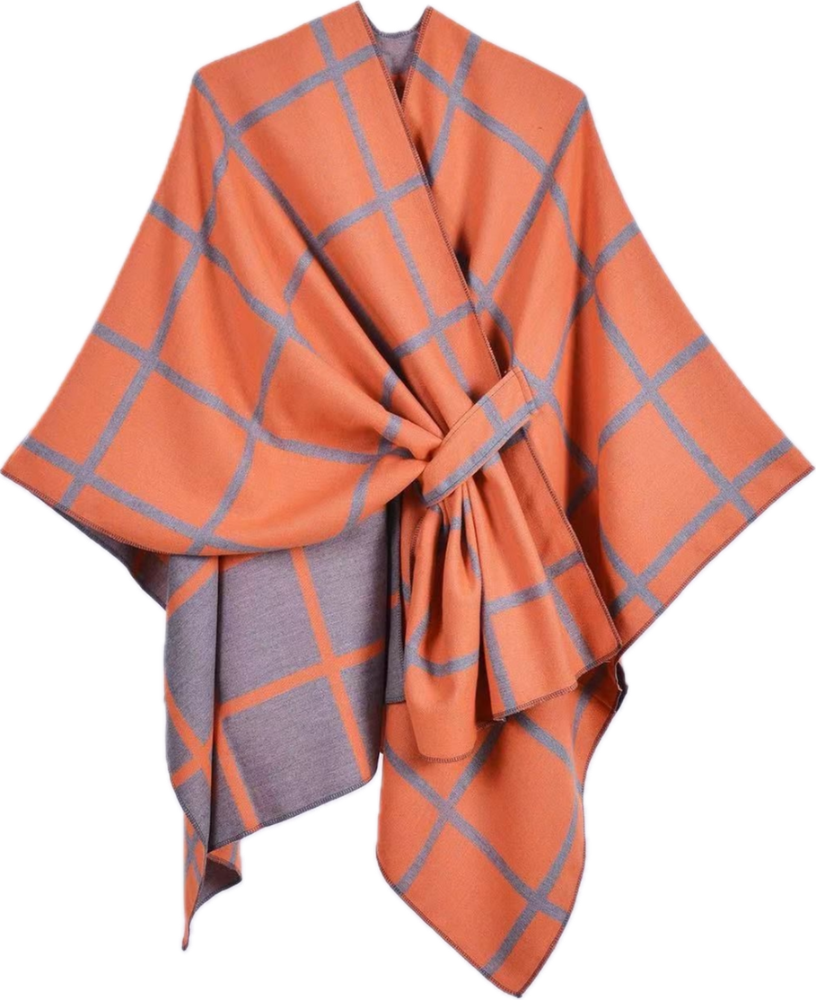 Reversible Checkered Wrap.