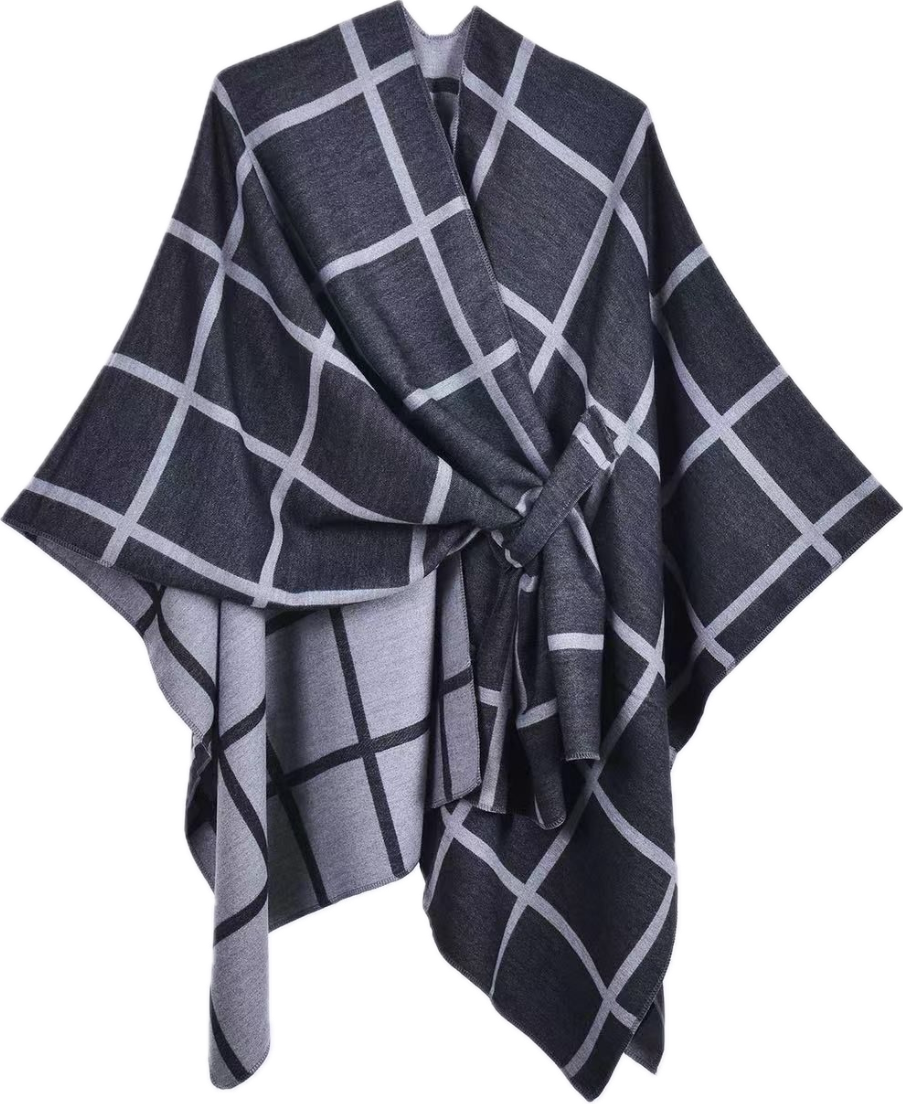 Reversible Checkered Wrap.