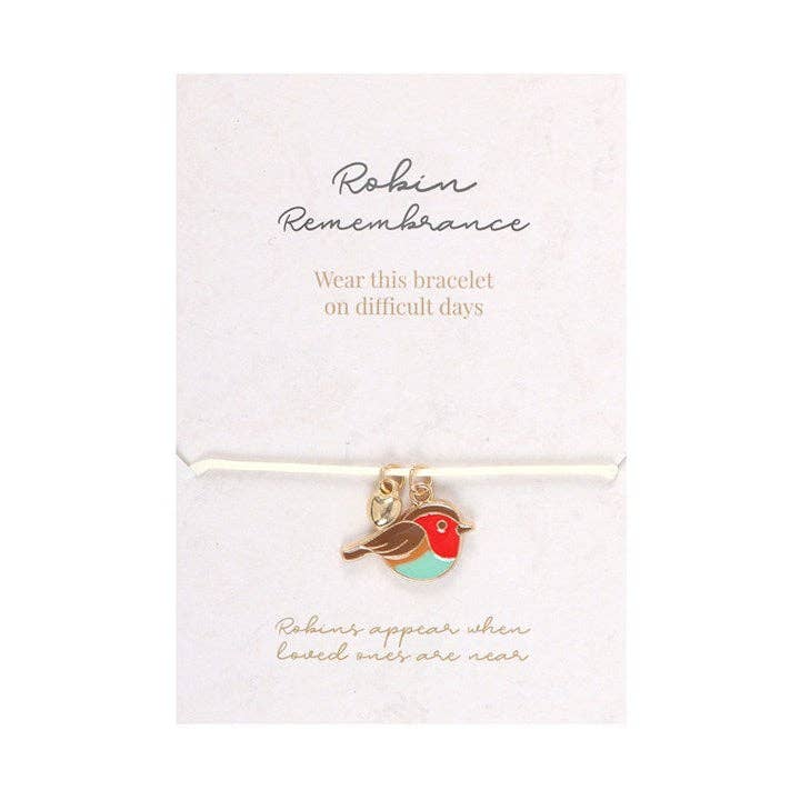 Robin Remembrance Charm Bracelet