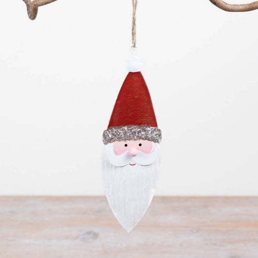 Metal Santa Hanger, 19cm