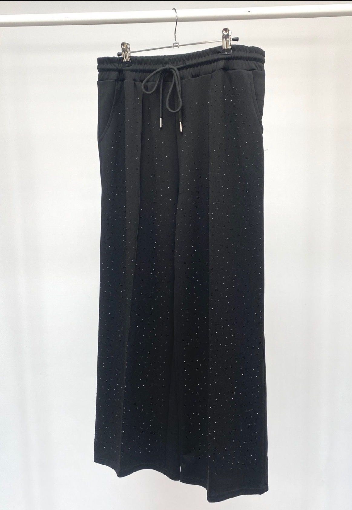 Black Joggers with Diamante by Malissa J