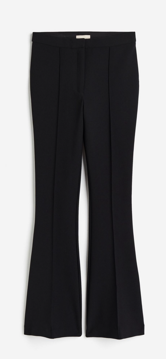 `Black Flared Trousers by Malissa J