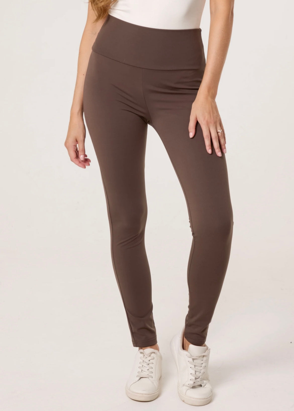 Chocolate Fleece lined leggings
