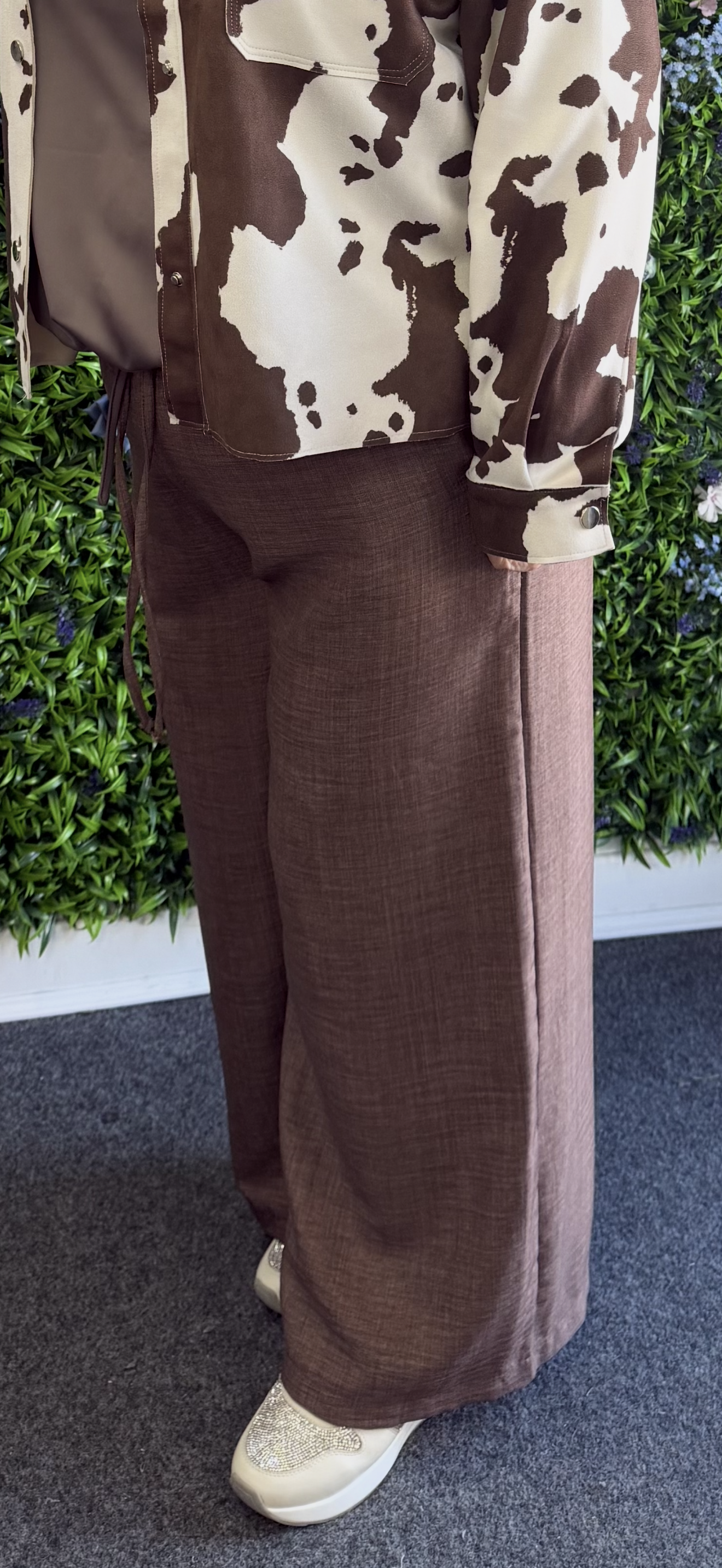 Patsy longer length culotte style trouser by Pinns