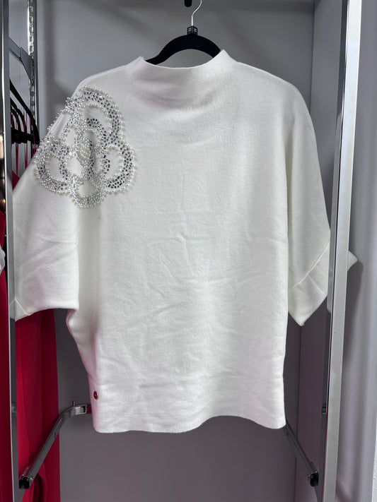Pearl detail top by Malissa J