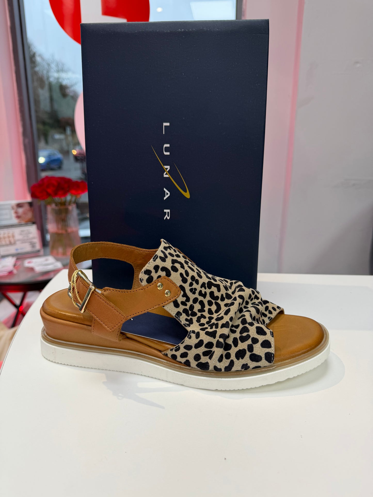 Steffi Leather Wedge by Lunar