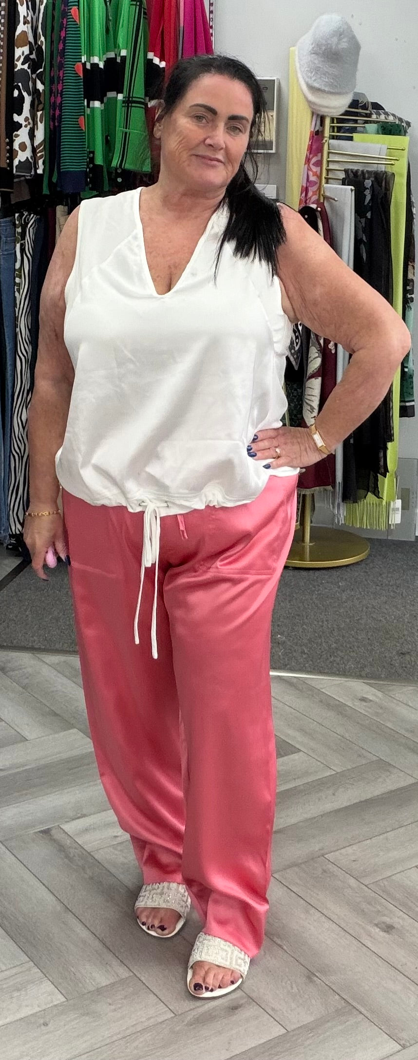 Satin Trousers by Malissa J