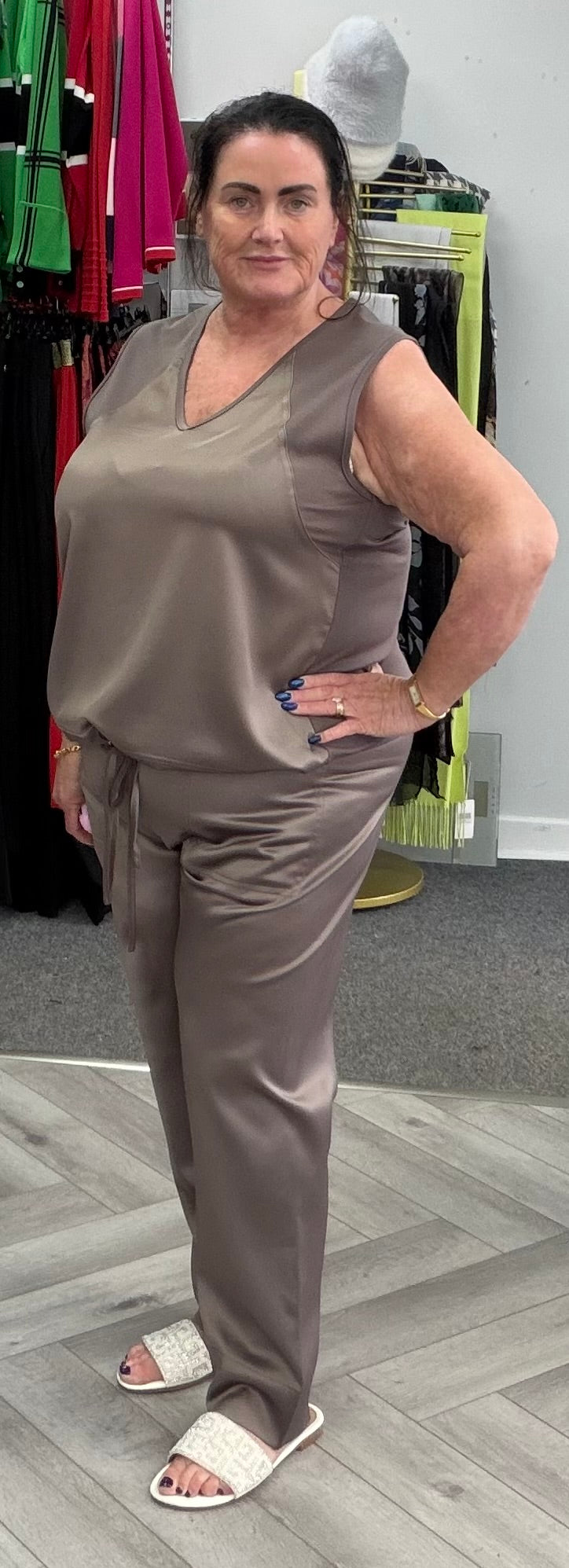 Satin Trousers by Malissa J