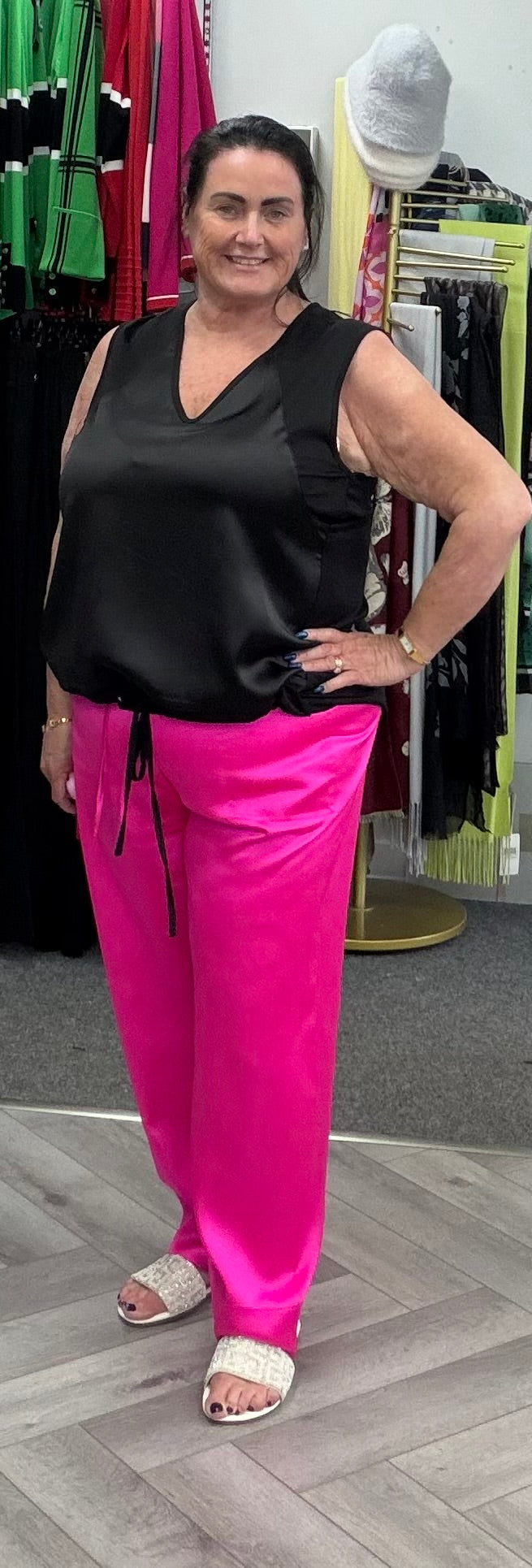 Satin Trousers by Malissa J