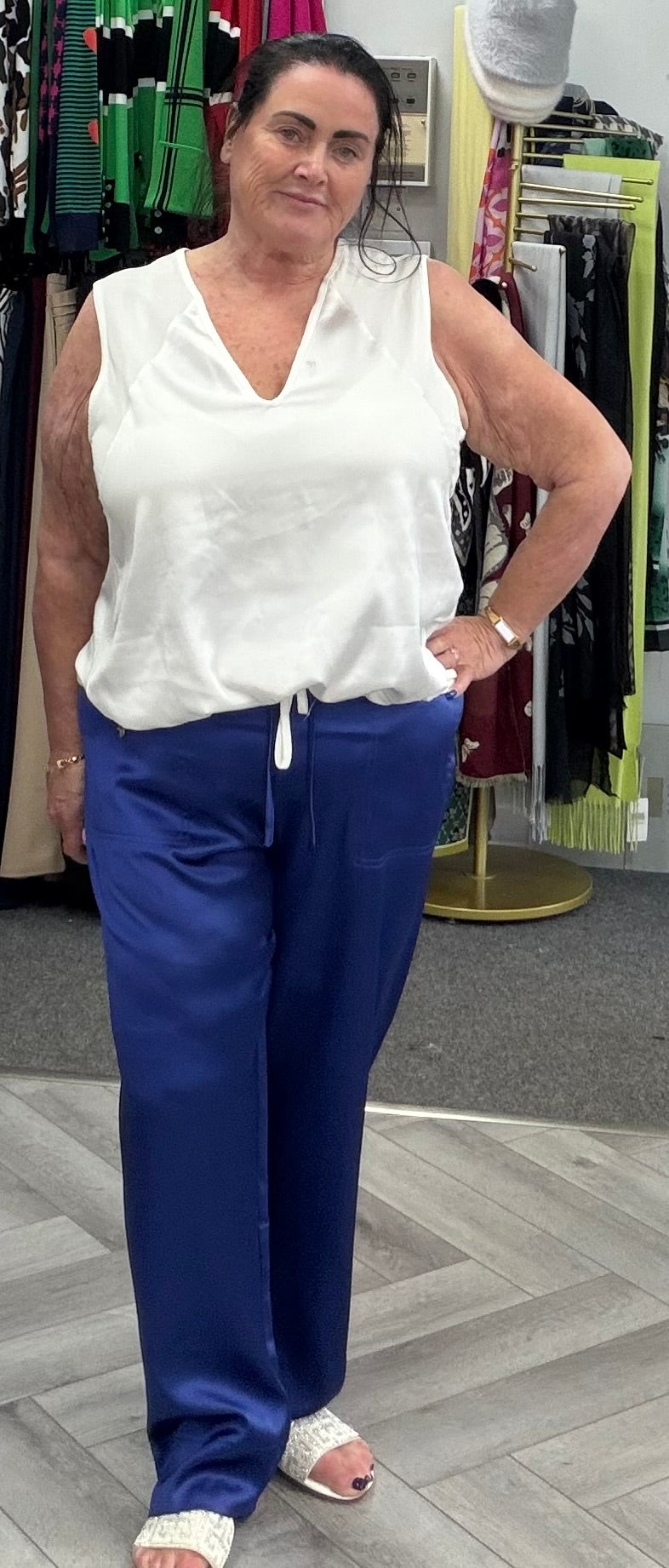 Satin Trousers by Malissa J