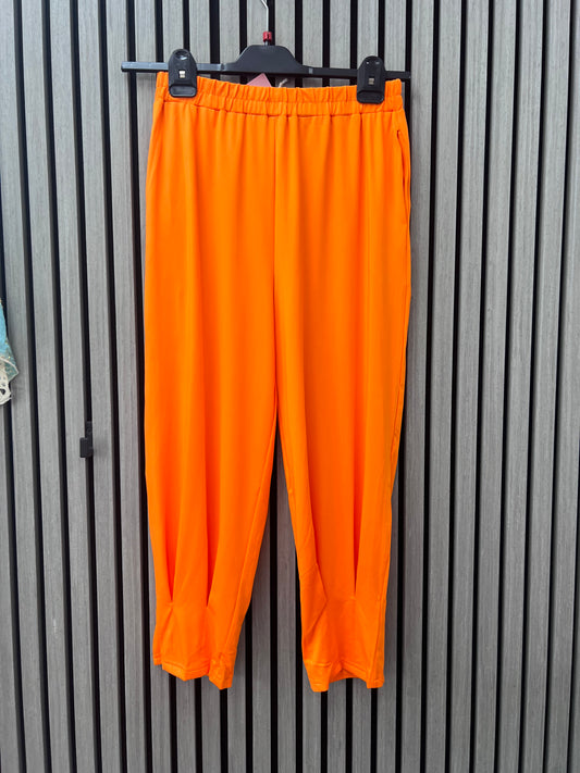 Orange Harem Pants by Malissa J
