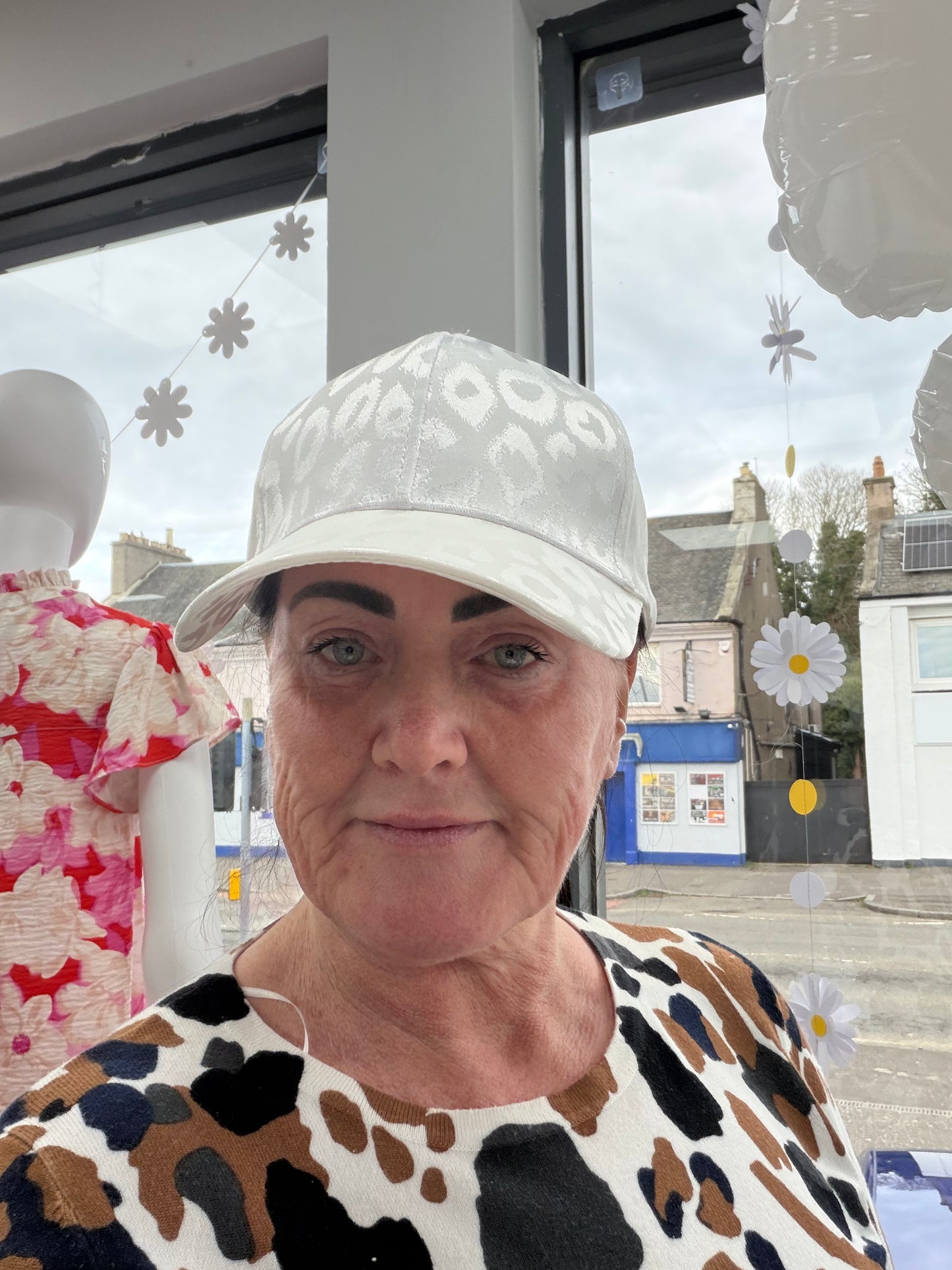 Satin Animal print Hat