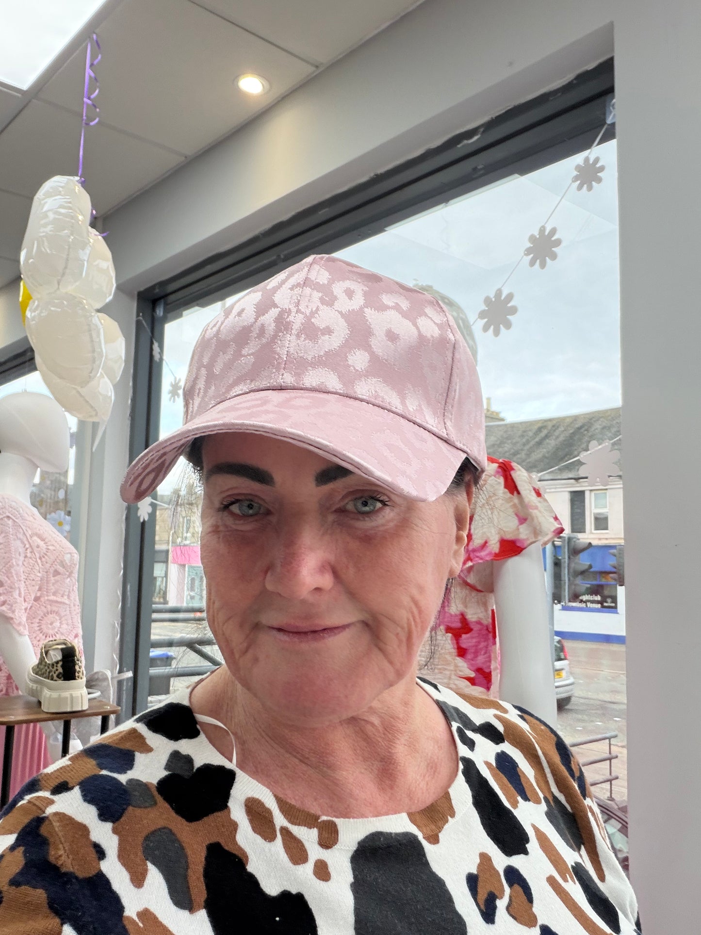 Satin Animal print Hat