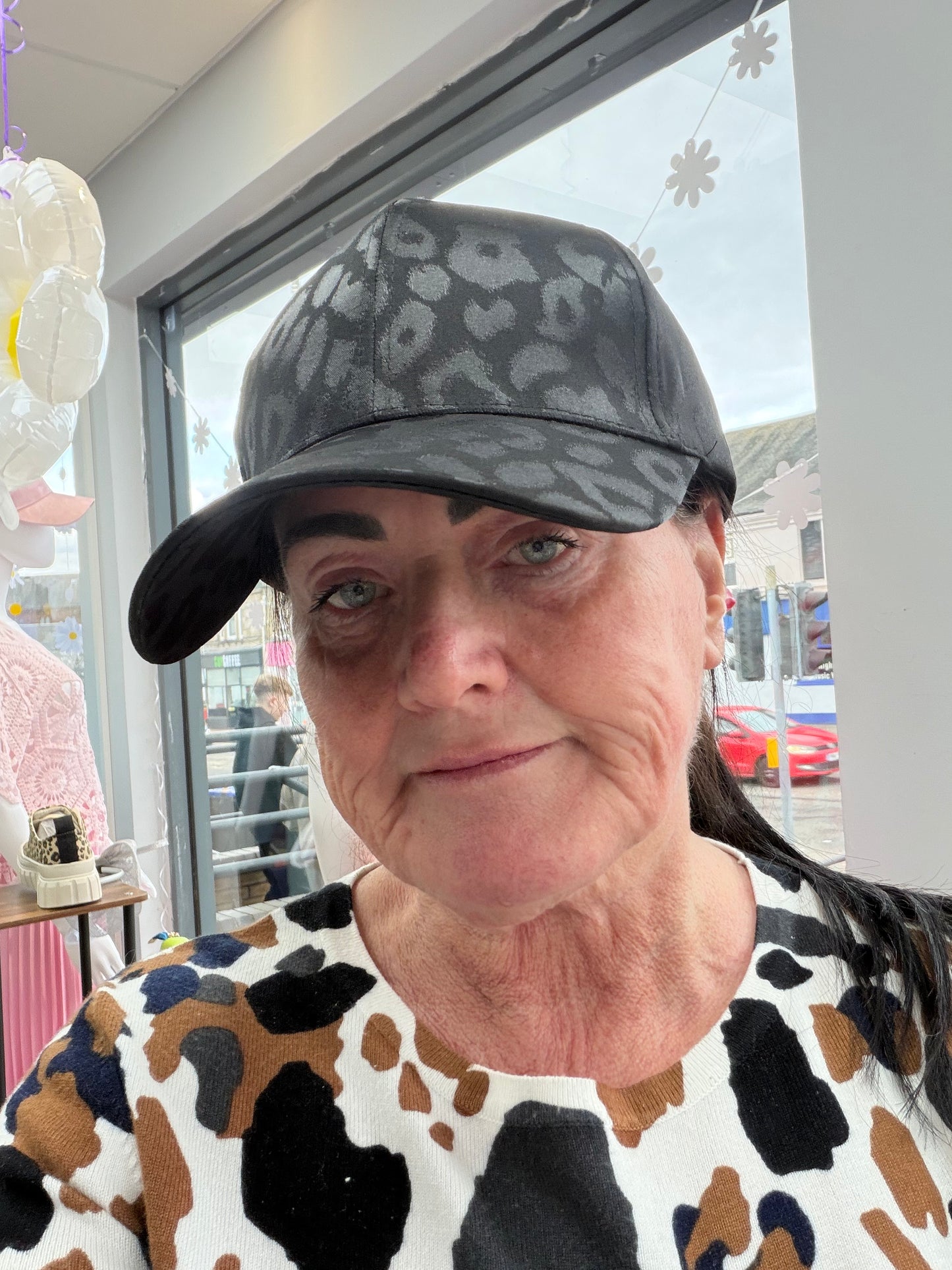 Satin Animal print Hat