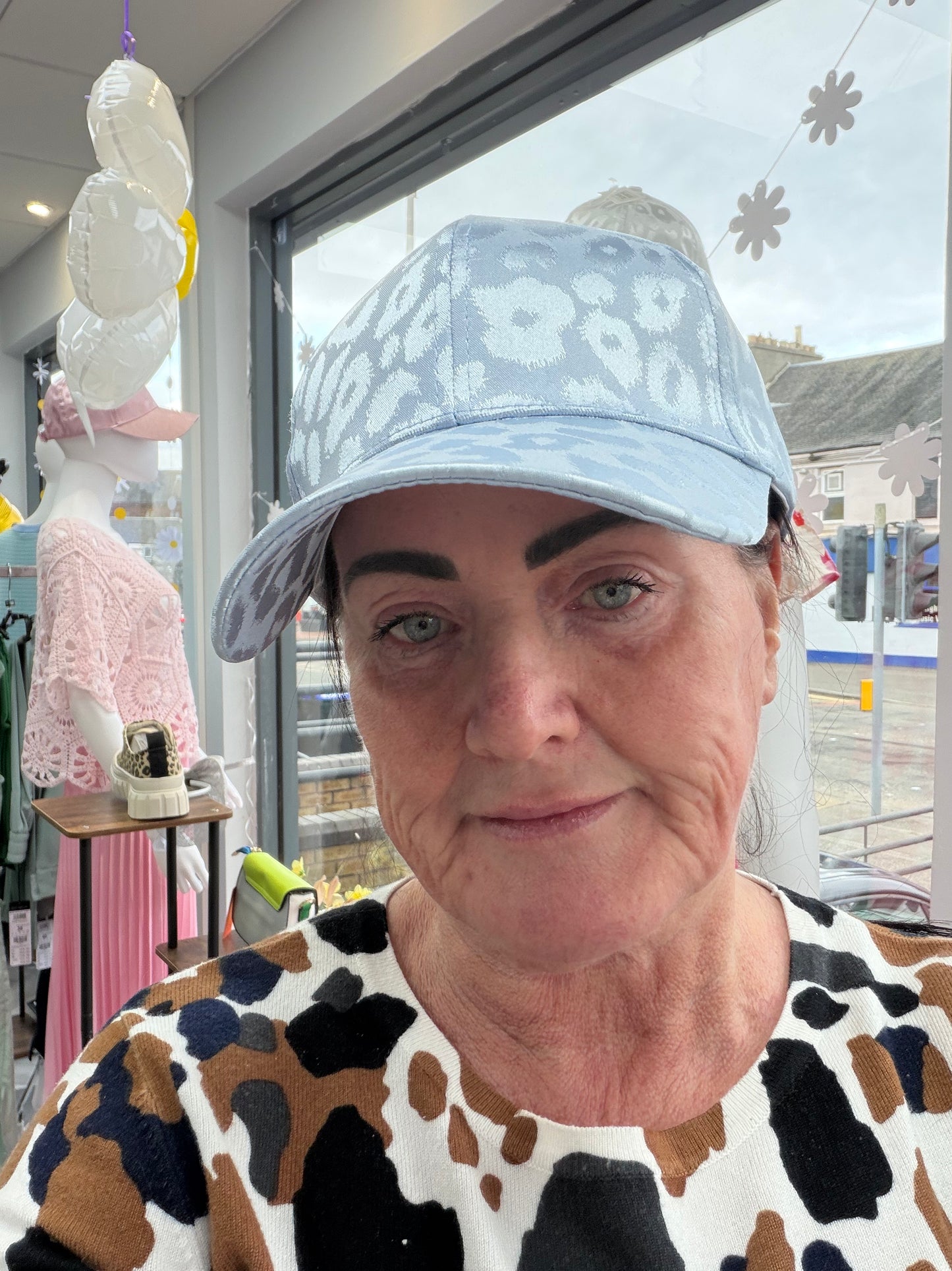Satin Animal print Hat