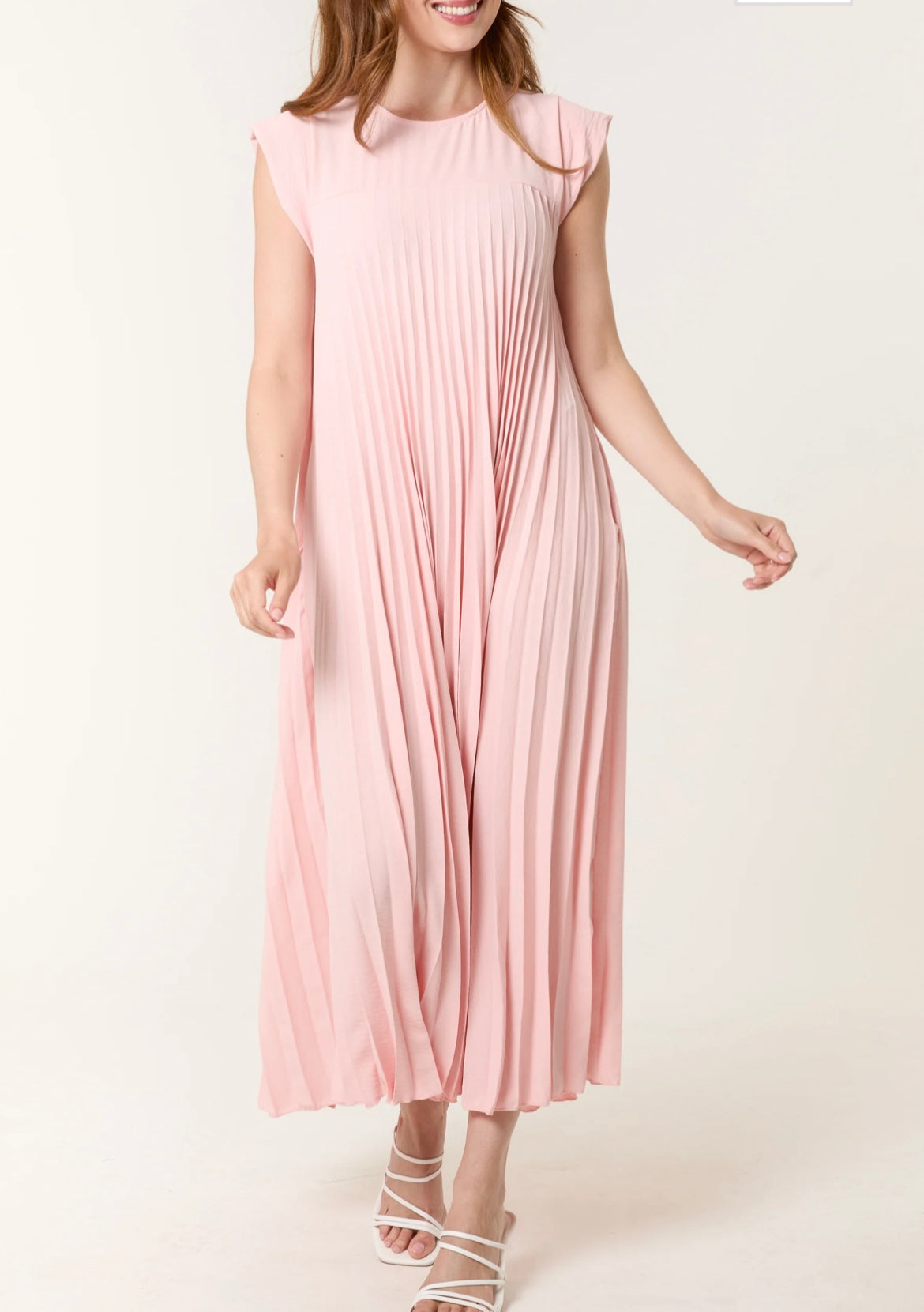 Pleated Maxi Dress