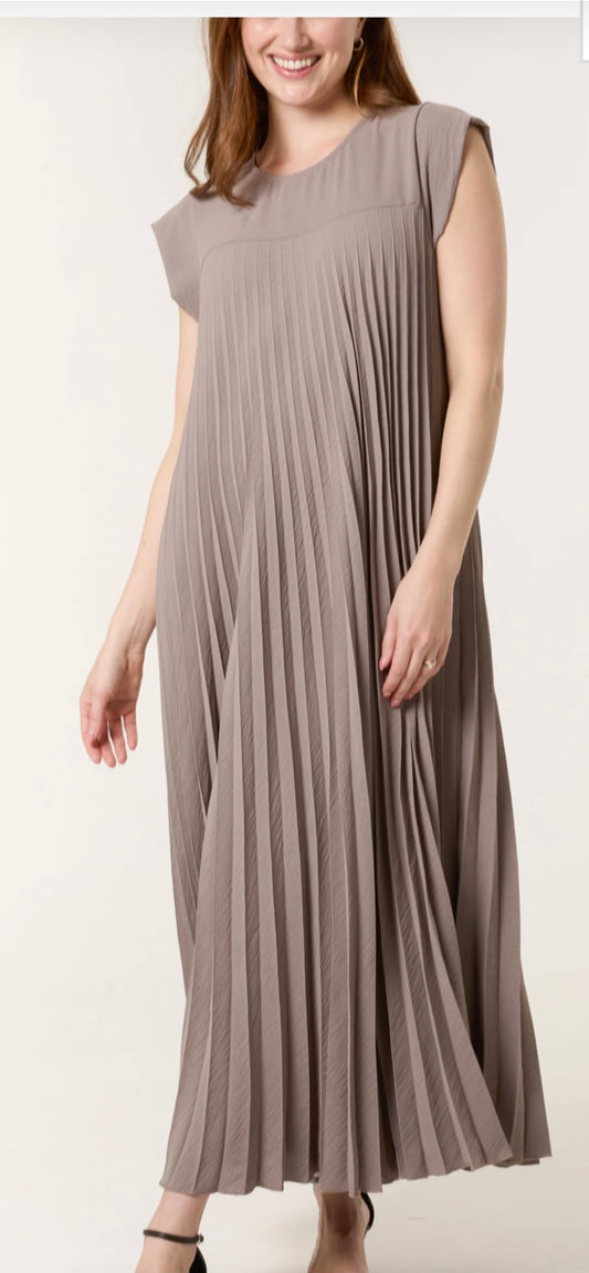 Pleated Maxi Dress