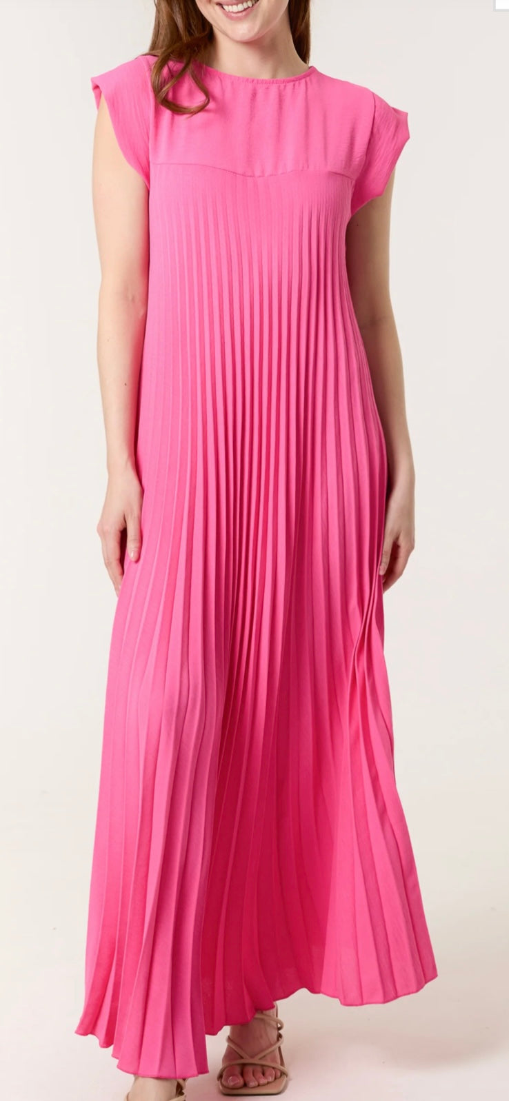 Pleated Maxi Dress