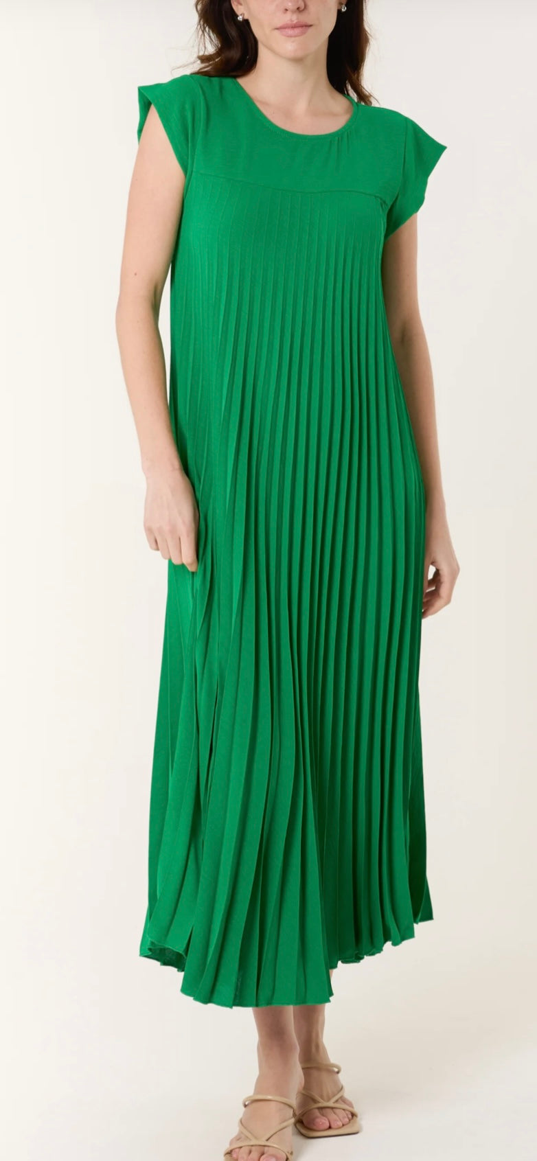 Pleated Maxi Dress